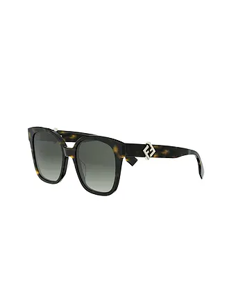 FENDI | FF Diamonds havana eckige Sonnenbrille | 